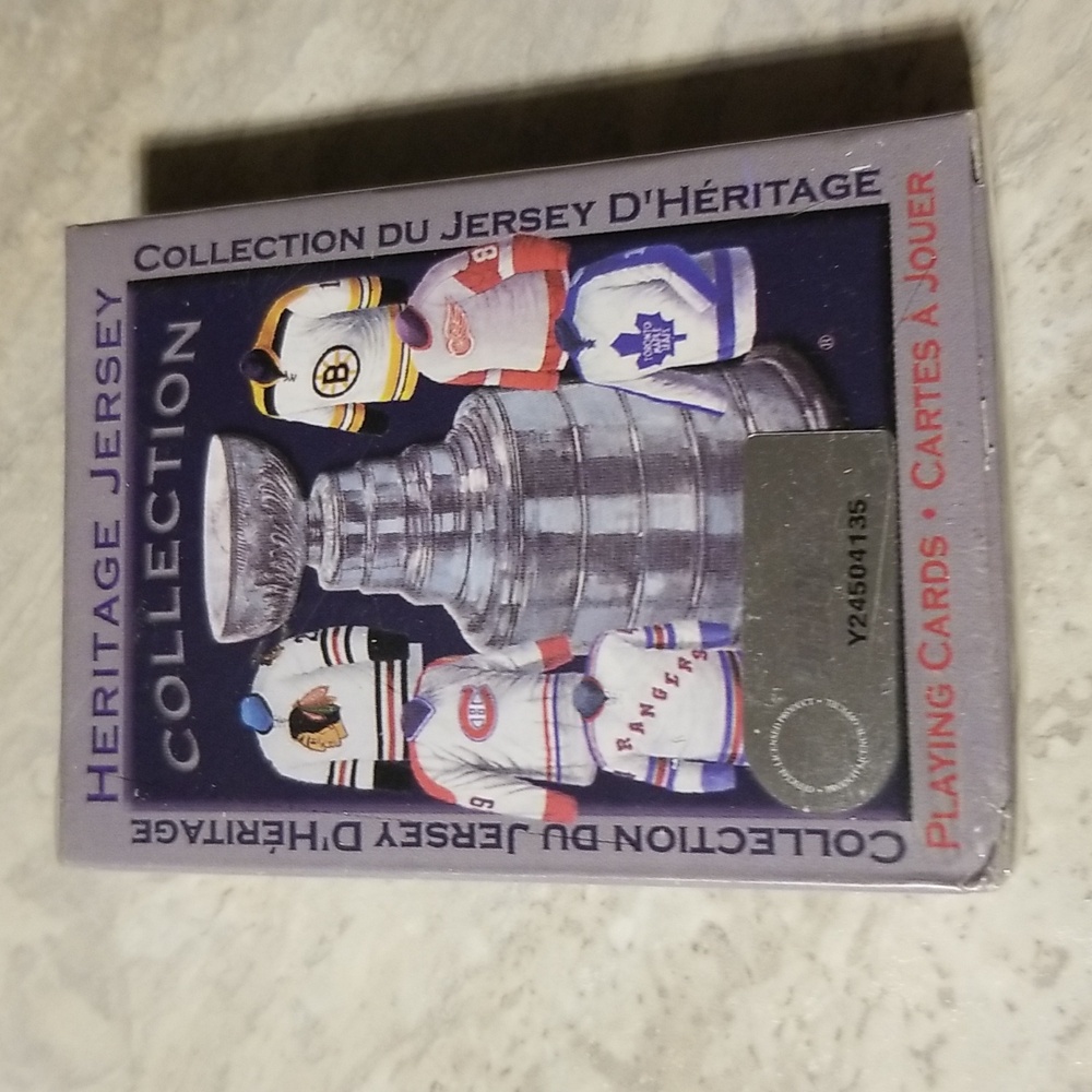 Sealed  Heritage Jersey collection playing cards